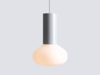 Pendelleuchte Glas Metall Grau B:19 cm E14 dekorativ