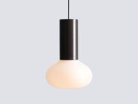 Hängelampe Metall Glas Mokka rund Ø19 cm E14...