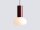 Pendelleuchte Glas Metall Rot Ø19 cm rund E14 dekorativ