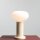 Tischleuchte Glas Metall Creme H:29 cm E14 stilvoll