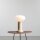 Tischleuchte Glas Metall Creme H:29 cm E14 stilvoll