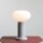Tischleuchte Glas Metall Grau H:29 cm E14 blendarm