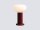 Tischlampe Glas Metall Rot H:29 cm klein E14 blendarm