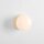 Wandleuchte Glas Metall Creme L:19 cm E14 Schalter