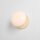 Wandleuchte Glas Metall Creme L:19 cm E14 Schalter