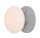Wandleuchte Glas Metall Grau L:19 cm E14 Schalter