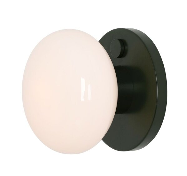 Wandlampe Glas Metall Grün L:19 cm E14 Schalter elegant