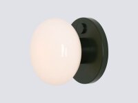 Wandlampe Glas Metall Grün L:19 cm E14 Schalter elegant