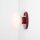 Wandlampe Glas Metall Rot L:19 cm E14 Schalter stilvoll