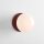Wandlampe Glas Metall Rot L:19 cm E14 Schalter stilvoll