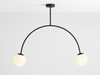 Deckenleuchte Glas Metall L:84 cm E14 elegant stilvoll