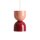 Hängelampe Metall Koralle Rot B:15 cm rund E27 elegant