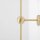Wandlampe Glas Metall Messing H:59 cm E14 elegant