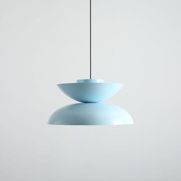 Hängelampe Metall Blau B:47 cm E27 stilvoll elegant