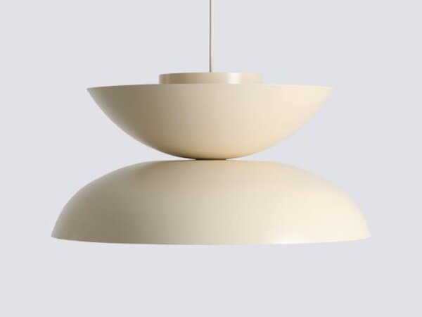 Hängelampe Metall Creme Ø47 cm rund E27 stilvoll