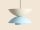 Pendelleuchte Metall Blau Creme B:37 cm E27 stilvoll