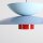 Pendelleuchte Metall Blau Rot rund Ø65 cm E27 stilvoll