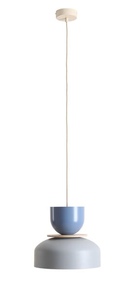 Pendelleuchte Metall Blau Ø30 cm E27 dekorativ stilvoll