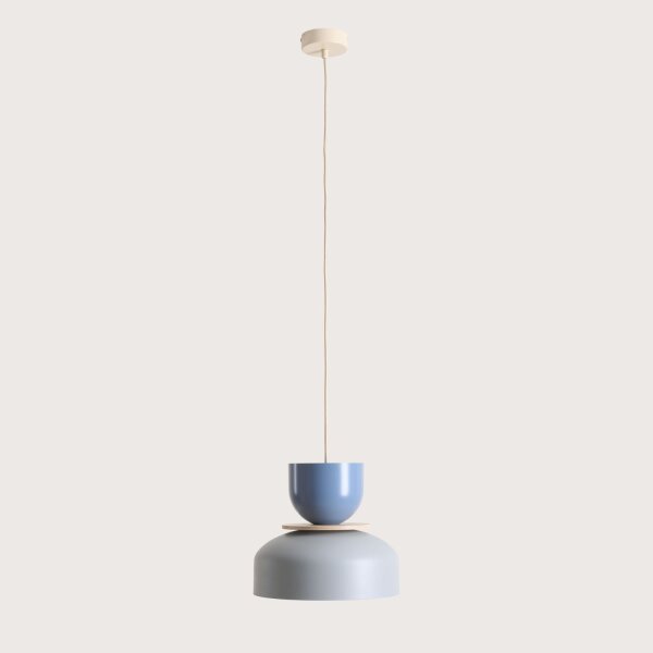 Pendelleuchte Metall Blau Ø30 cm E27 dekorativ stilvoll
