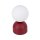 Runde Tischleuchte Rot Metall H:52 cm E27 blendarm