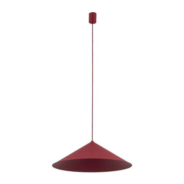 Runde Hängelampe Metall Rot wohnlich Ø49 cm GX53 inkl.