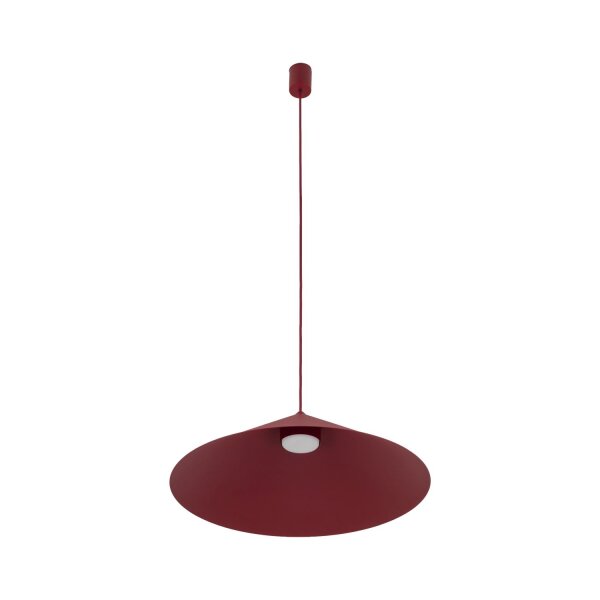 Runde Hängelampe Metall Rot wohnlich Ø49 cm GX53 inkl.