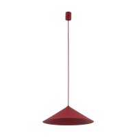 Runde H&auml;ngelampe Metall Rot stilvoll &Oslash;40 cm...