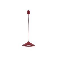 Dekorative H&auml;ngelampe Metall Rot &Oslash;23 cm rund...