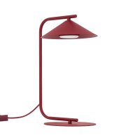 Tischleuchte Rot Metall stilvoll klein 42 cm GX53 inkl.