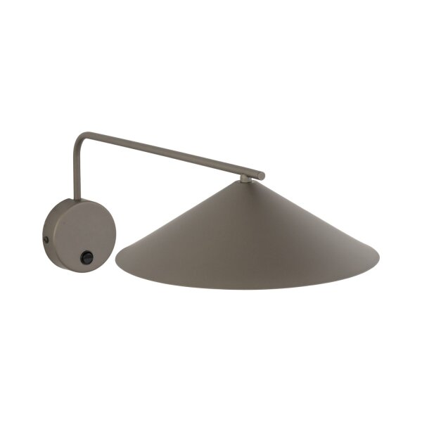 Wandleuchte schwenkbar Braun Schalter T:56 cm GX53