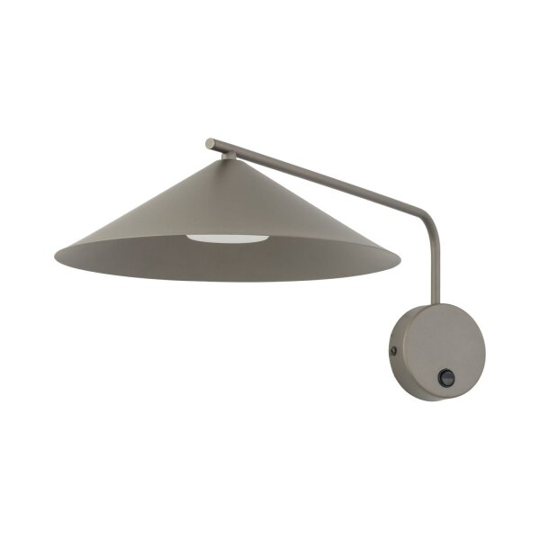 Wandleuchte schwenkbar Braun Schalter T:56 cm GX53