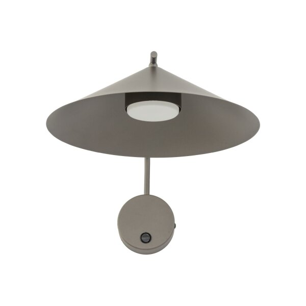 Wandleuchte schwenkbar Braun Schalter T:56 cm GX53
