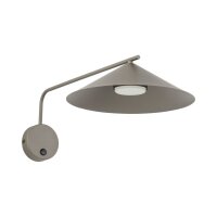 Wandleuchte schwenkbar Braun Schalter T:56 cm GX53