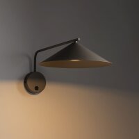 Wandleuchte schwenkbar Braun Schalter T:56 cm GX53
