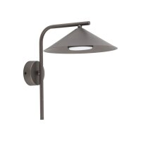 Stilvolle Wandlampe Braun Metall H:30,5 cm GX53 Modern
