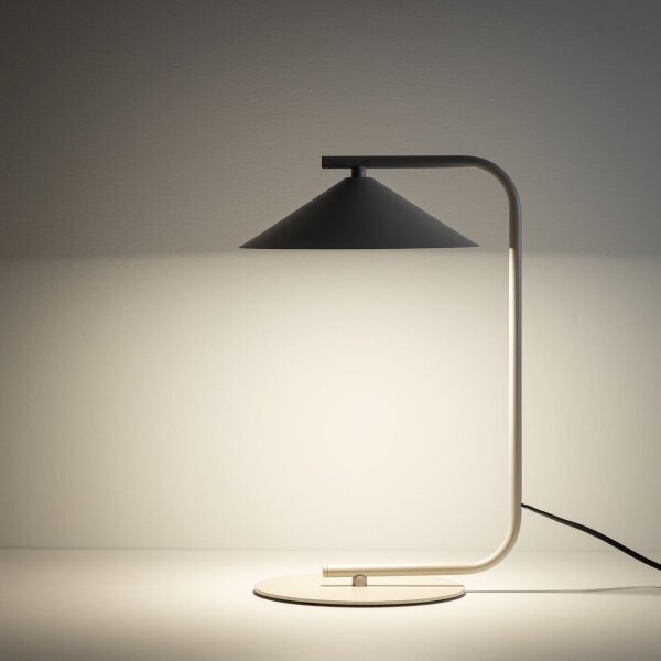Tischlampe Kaschmir Metall stilvoll H:42 cm GX53 Modern