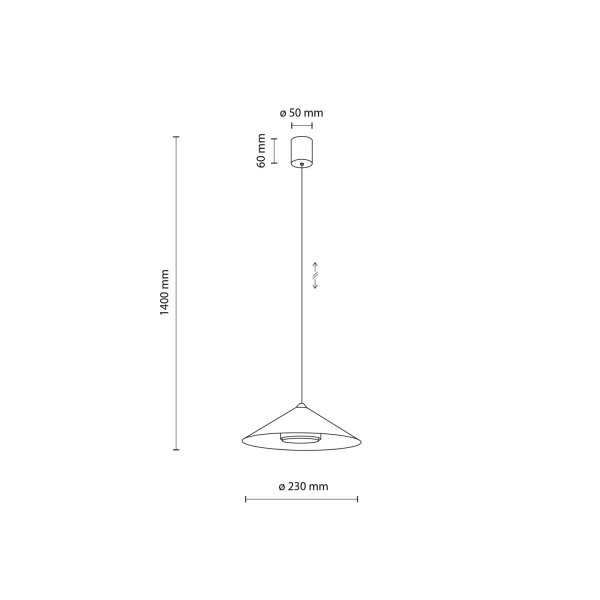 Pendelleuchte Metall Rot Modern Ø23 cm GX53 stilvoll
