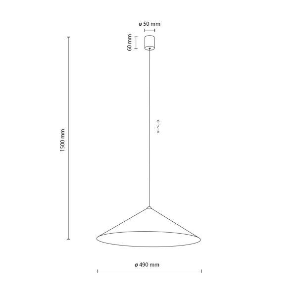 Pendelleuchte Metall Kaschmir rund Ø49 cm GX53 Modern