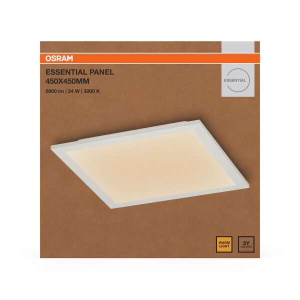 LED Deckenleuchte Weiß Metall 3000K B:44,5cm OSRAM