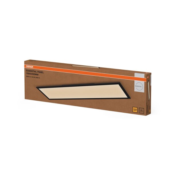 LED Deckenlampe Schwarz Metall 3000K L:100cm OSRAM