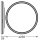 LED Deckenleuchte Weiß Metall 3000K B:29,3cm rund OSRAM