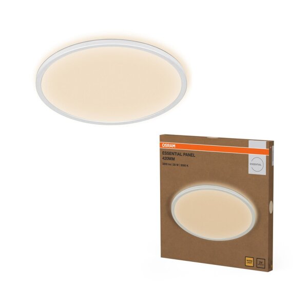 LED Deckenlampe Weiß Metall 3000 K rund B:42cm OSRAM