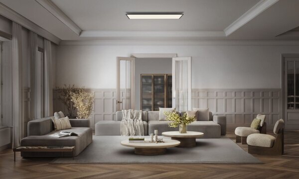 LED Deckenlampe Schwarz Metall 4000K L:100cm OSRAM