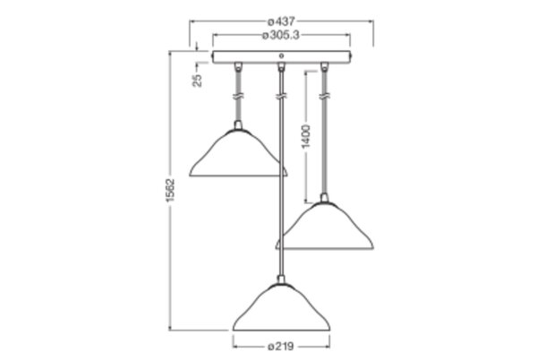 Pendelleuchte Weiß Pappmaché E14 Ø43,7 cm modern OSRAM