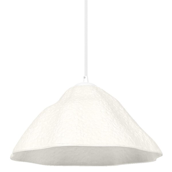 Hängelampe Weiß Pappmaché E27 Ø39,6 cm modern OSRAM