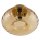 Deckenleuchte Gold Stahl Glas E27 Ø28 cm blendarm OSRAM