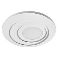 LED Deckenleuchte Weiß Metall 3000K L:50,5cm rund...