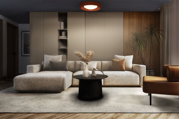 LED Deckenleuchte Braun Beton Click-DIM 3000K OSRAM