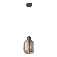 Pendelleuchte Glas E27 Gold Metall L:17 cm OSRAM