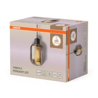 Pendelleuchte Glas E27 Gold Metall L:17 cm OSRAM